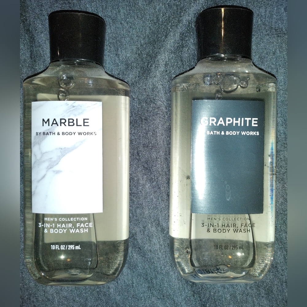 Two bottles Bath & Body works men's body wash